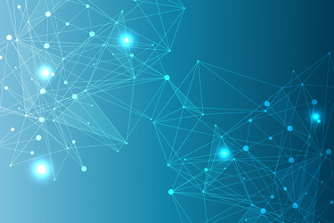 geometric abstract background with connected line vector image
