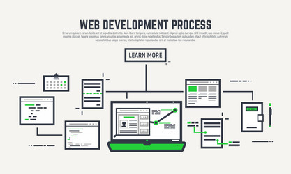 Programming line icon vector