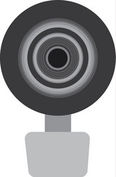 Web cam isolated icon vector