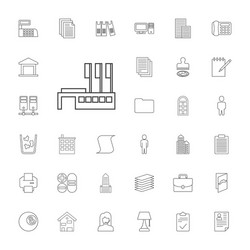 33 office icons vector