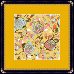 Decorative frame with pattern color print vector