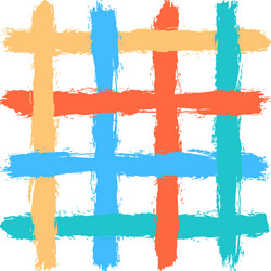 grid pattern by brushstroke texture vector image