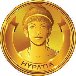 hypatia gold vector image