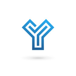 Letter y mosaic logo icon design template elements