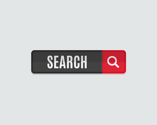 search web button flat design template vector