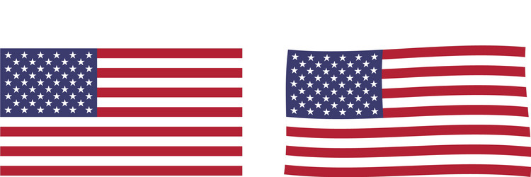 United States Flag - Simple Vector Image