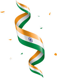 Decorative shiny indian flag design Royalty Free Vector