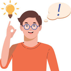 problem solving concept a man thinks and solves vector image