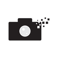 camera tech icon logo vector