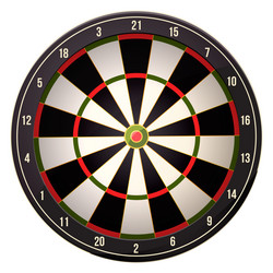 dartboard realistic template game target round vector image