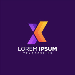 Letter s gradient logo design Royalty Free Vector Image