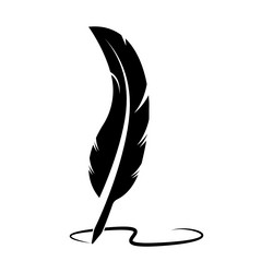 Quill pen logo Royalty Free Vector Image - VectorStock