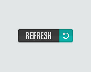 Refresh web button flat modern design vector