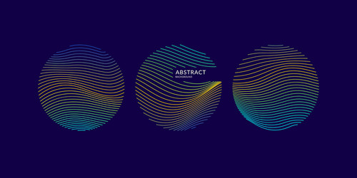 Abstract background with dynamic waves vector