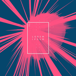 background with exploding rays abstract vector image