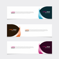 modern banner web background abstract design vector image