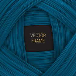 Rectangular frame on saturated blue background Vector Image