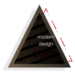 Abstract colorful triangle dynamic splash liquid vector