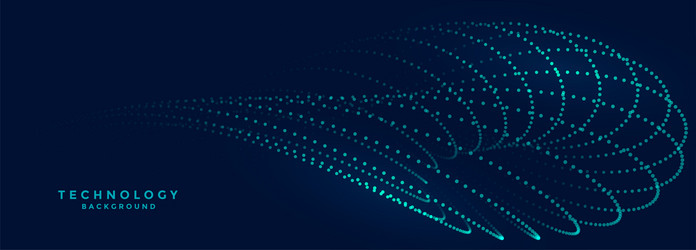 futuristic digital web particle background vector image