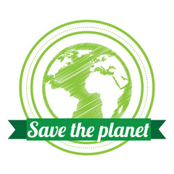 Alternative eco friendly water stamp Royalty Free Vector
