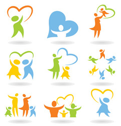 Family Icons - Pregnancy & Newborn Vector Image