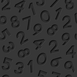 seamless pattern with numbers vector image