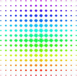 operator head shape halftone spectrum grid vector image