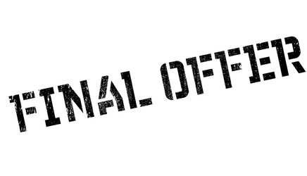 final offer rubber stamp vector