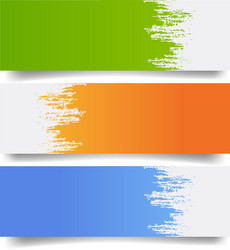banners set with blobs isolated white background vector image