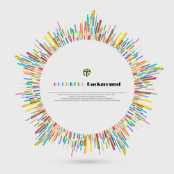 abstract of patterns colorful modern background vector image