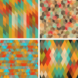 Geometric Abstract Pattern Set vector image
