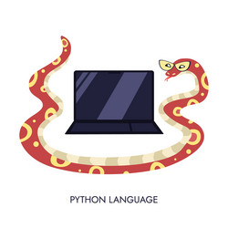 python code language sign programming coding vector image