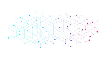 technology abstract background with triangle vector image