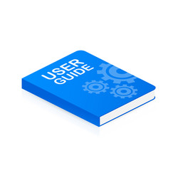 concept user guide book for web page banner vector image