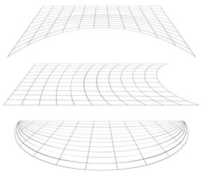 Graticule grid mesh plane with deform distortion vector