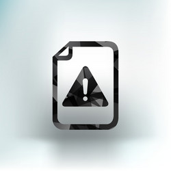 Security warning in browser icon alert bug vector