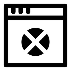 Site window displaying error from server breach vector