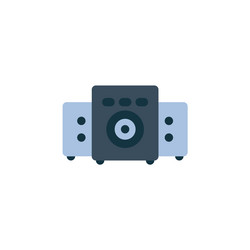 speaker icon computer component flat style vector image