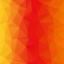 Orange yellow polygonal triangular pattern vector