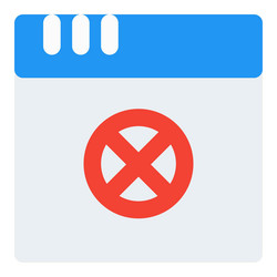 Site window displaying error from server breach vector