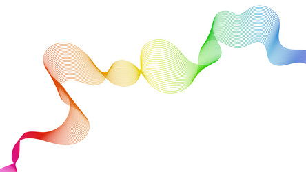 abstract backdrop with wave gradient lines vector image