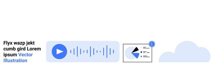 audio player with analytics and cloud integration vector image