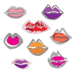 Lips Pixel Art Stock Illustration 507109480