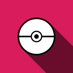 pokeball icon isolated vector