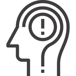 questions and answers flat line web icon concept vector image