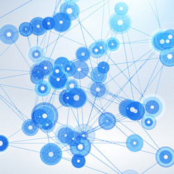 abstract background with connected lines vector image