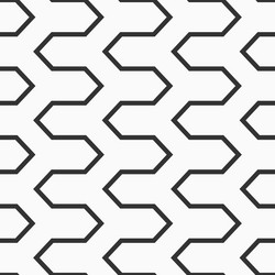 abstract seamless pattern hexagonal zigzag vector image