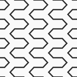 abstract seamless pattern hexagonal zigzag vector