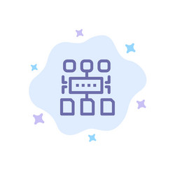 algorithm program user document blue icon vector image