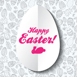 easter background with eggs and twigs vector image